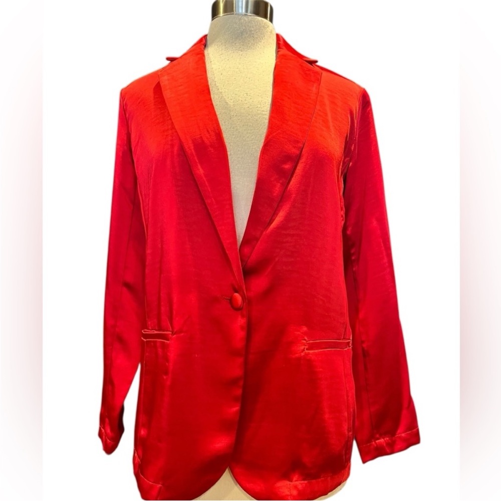 Red Satin blazer from a new day